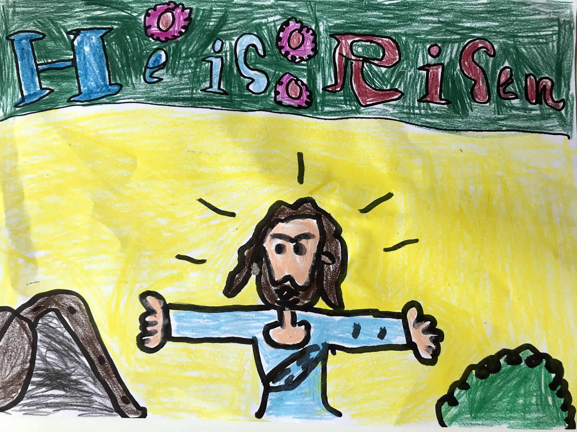 Bishop Brendan was delighted to receive this beautiful Easter drawing from Carmel (age 8 ). Bishop Brendan was delighted to receive this beautiful Easter drawing from Carmel (age 8 ).