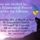 Ecumenical Prayer Service for Ukraine