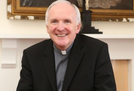 Bishop Brendan Leahy in conversation with Canon John O'Shea