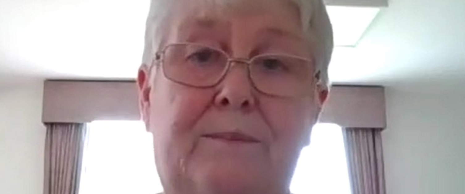 Bishop Brendan in conversation with Sr Veronica McNamara