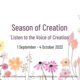 Autumn Pastoral Outreach:  Season of Creation